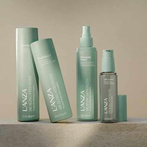 L'Anza Healing Strength Set - Shampoo, Conditioner + FREE Silk Serum