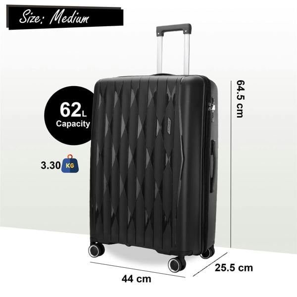 Infinity Luggage Hard Shell Suitcase Cabin TSA Luggage Travel Set