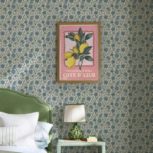 Joules Squeeze the Day 50 X 70 Wood Frame | Pink