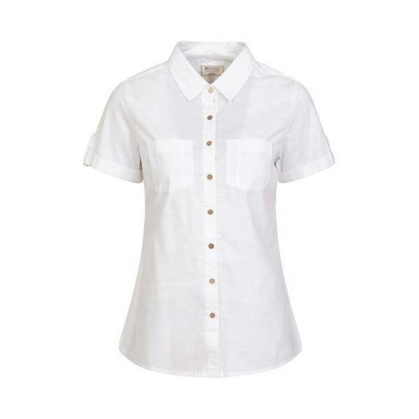 Mountain Warehouse Womens/Ladies Coconut Short-Sleeved Shirt - White - 
