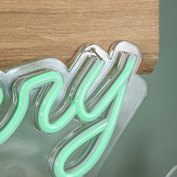 Samuel Alexander 50cm Light up Merry Christmas Neon Flex Sign in Green and Red