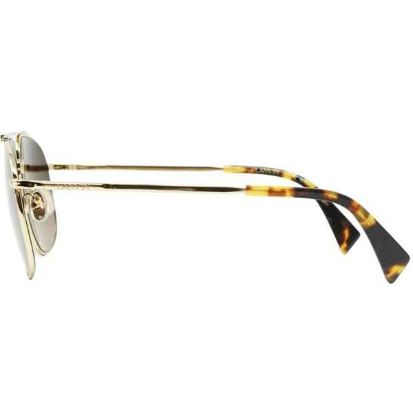 Lanvin Brown Gradient Lens Gold Sunglasses