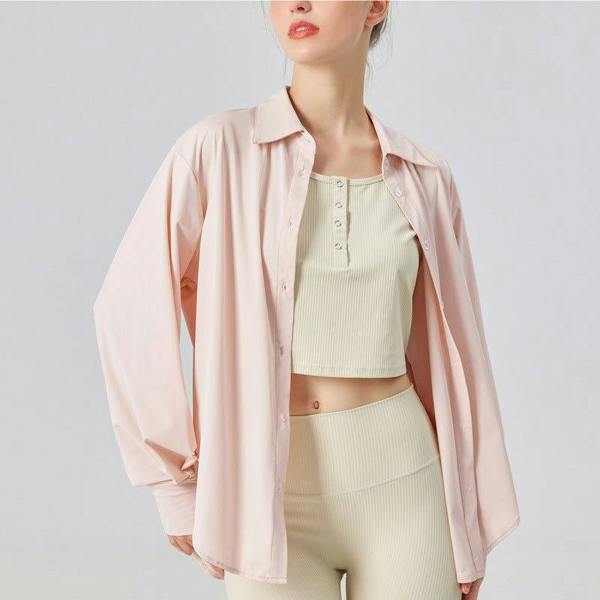 Anniou Sun Protective UPF 50+ Sun Shirt - pink