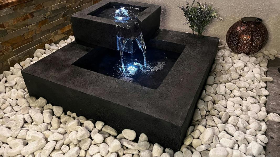 Tranquillity Water Features Oasis Pour Contemporary Water Feature