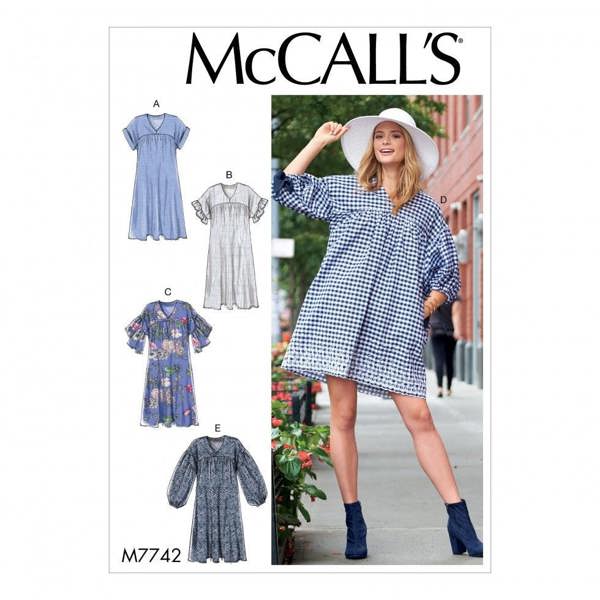 McCalls 7742 Paper Sewing Pattern – Women's Dress, Easy