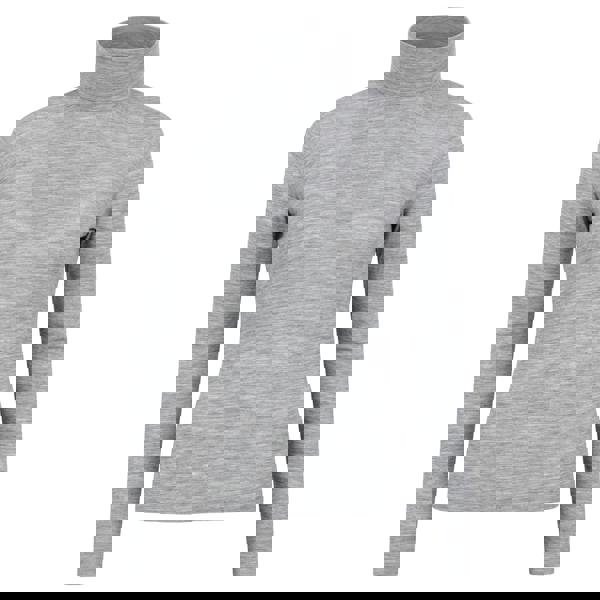 Mountain Warehouse Womens/Ladies Merino Wool Roll Neck Base Layer Top - Light Grey