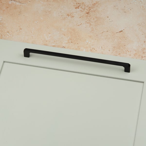 Handle & Home Matt Black Angled End D-Bar Handles