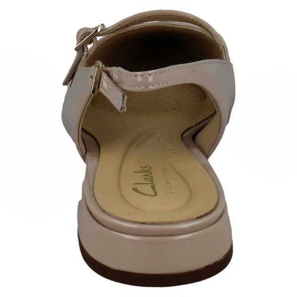 Clarks Ladies Clarks Buckle Fastening Slingback Shoes Sensa 15 Shine