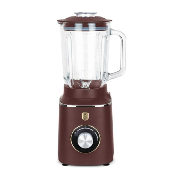 Berlinger Haus BH-9494 Blender with Glass Jar: Matte Bordeaux color, powerful motor, and sleek design.