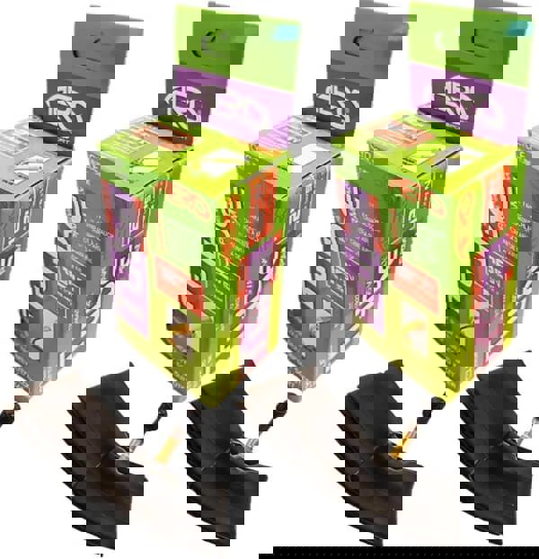 Aero Sport 2 x Butyl Rubber (45º) 12" x 1.75-2.125 Inner Tube 500%* Extra Ride Time Schrader Valve