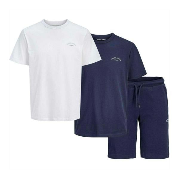 Jack And Jones Childrens/Kids T-Shirt & Shorts Set - Navy/White - 