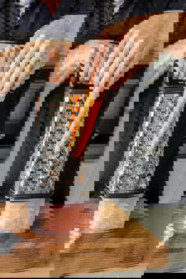 MasterClass Stainless Steel Four Sided Box Grater With Collecting Box