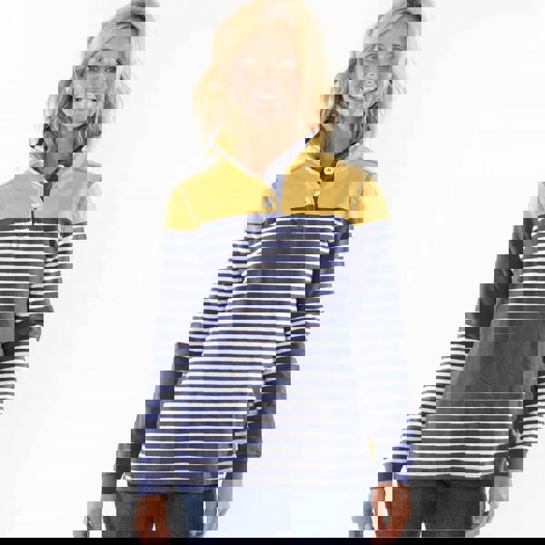 Lazy Jacks Women's Button Neck Sweatshirt - Heather