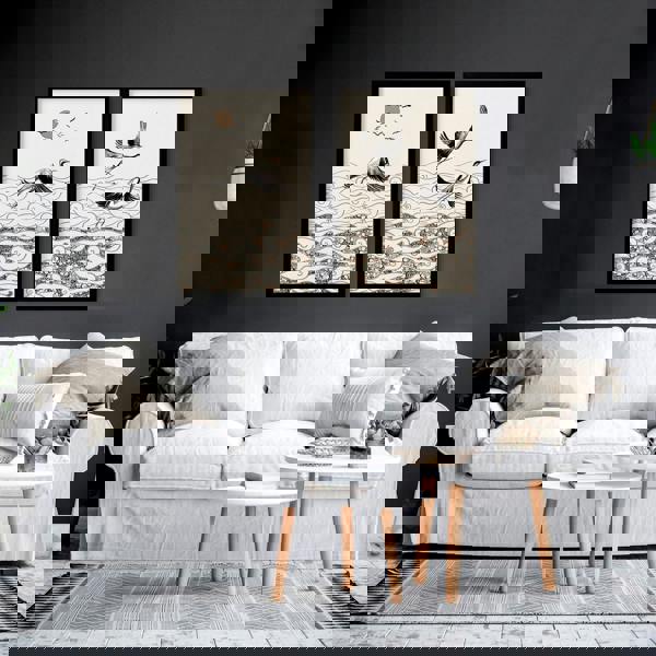 Japanese art print | Set of 2 wall art prints for living room