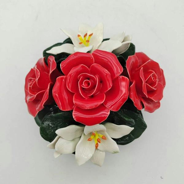 Memorials Direct Ceramic Rose / Lily Mix