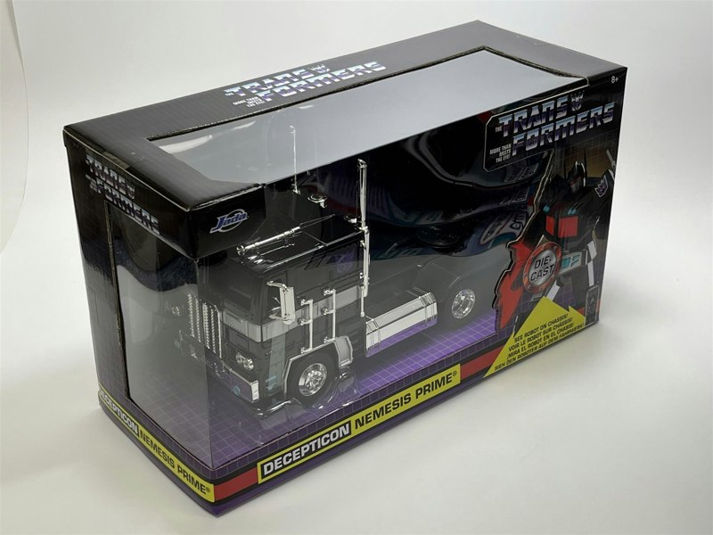 a toy truck in a box
