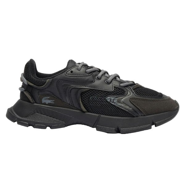 Lacoste Kids L003 Neo Suede Panel Trainers - Black