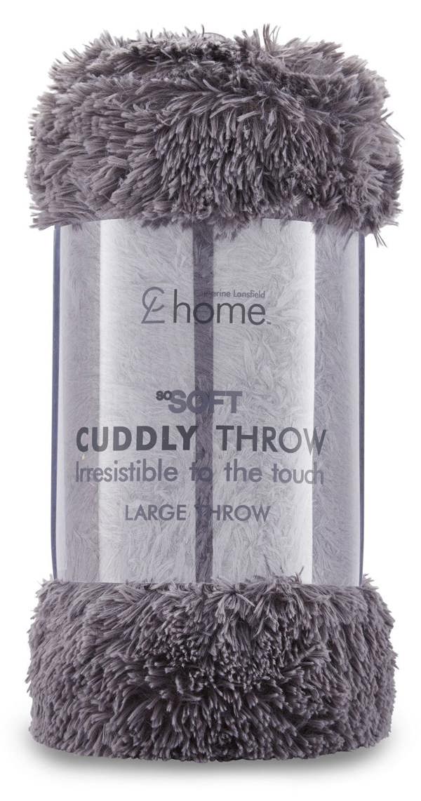 Cuddly Charcoal Throw 150 x 200cm