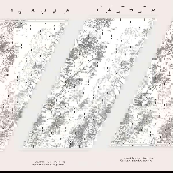 Laura Ashley Talbenny Fixed Width Wall Mural | Black