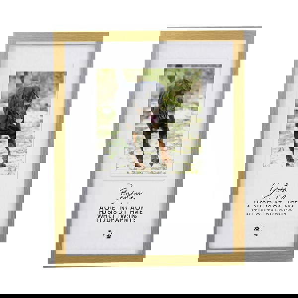 Personalised Memento Company Personalised Pet Photo Upload Oak Framed Print