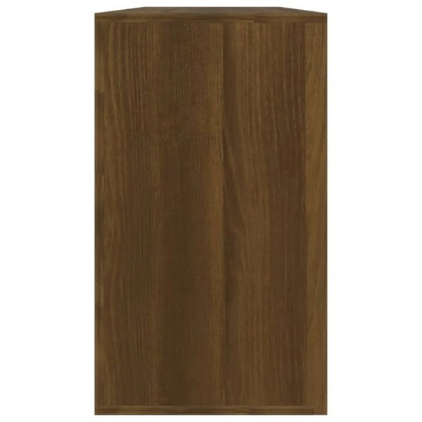 Berkfield Shoe Bench Brown Oak 80x24x45 cm Engineered Wood