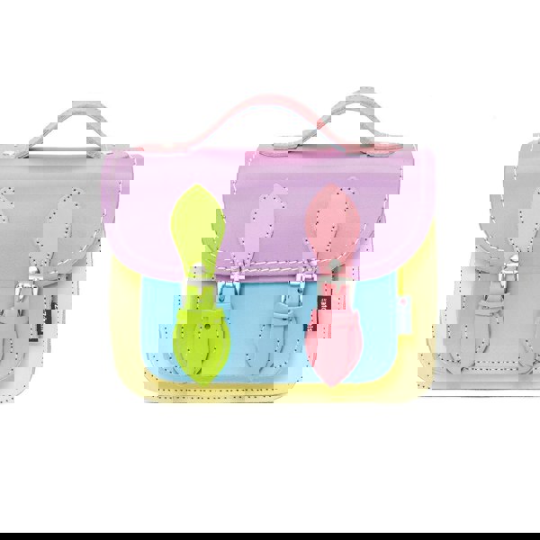 Pastel Kaleidoscope Leather Micro Satchel - Micro Satchel - Zatchels