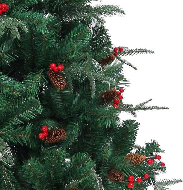 5ft to 6ft Artificial Nordic Fir Christmas Trees with PVC Branches, Frosted or Classic Green Finish image 5