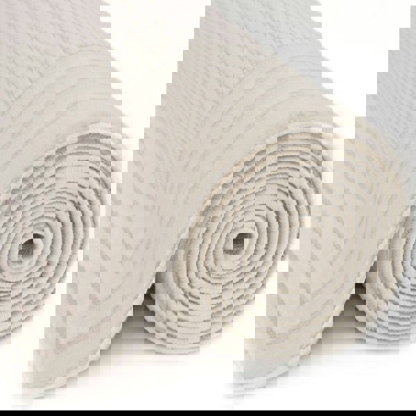 Bordered Living Room rug, cream colour, stain-resistant and non-shedding