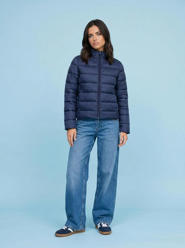 Urban Bliss Compact Puffer Jacket Navy
