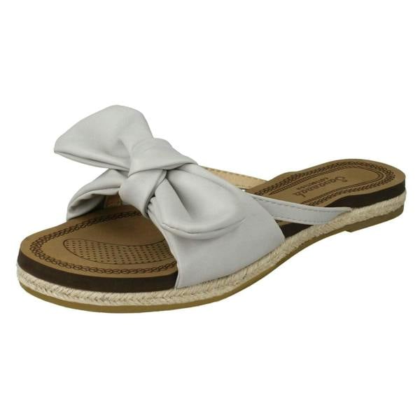 Savannah Ladies Savannah Flat Rope Edged Mules