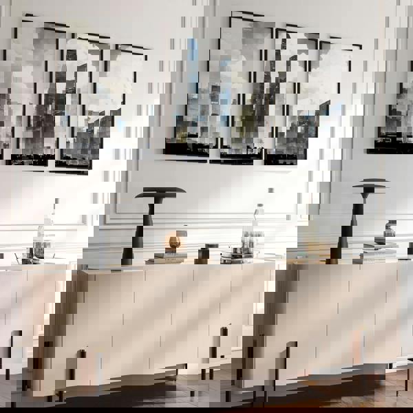 Modern Wall Art For Living Room Uk | Set of 3 Urban Skyscrapers Wall art Prints