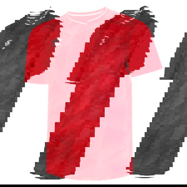 Umbro Mens Triassic Logo Short-Sleeved Jersey - Vermillion/Jester Red
