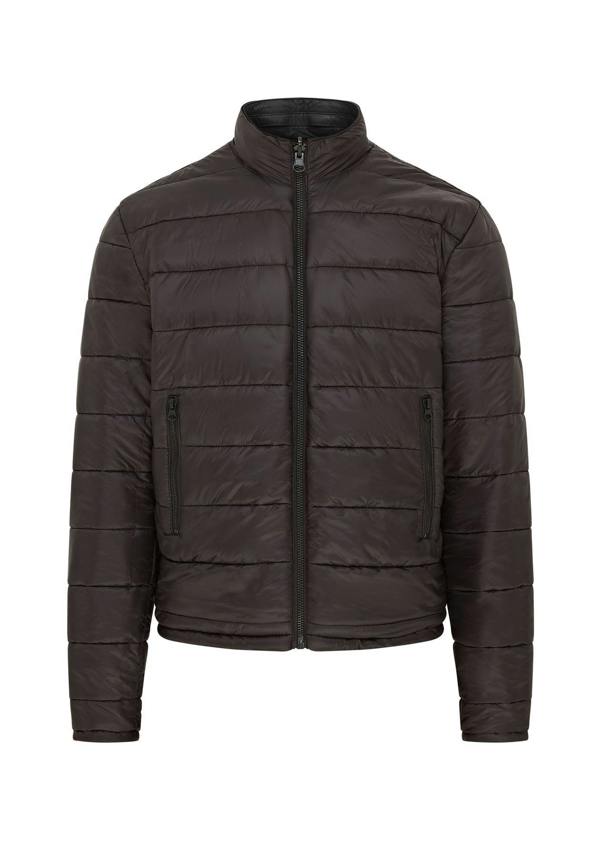 Infinity Leather Mens Hooded Reversible Bomber Leather Jacket - Raufoss