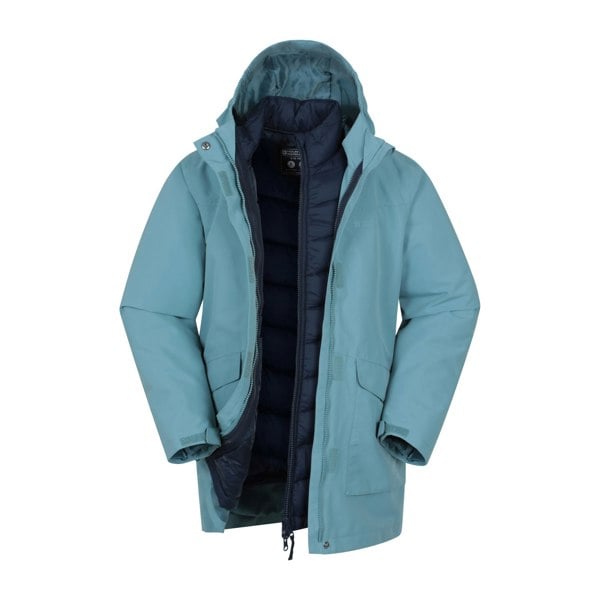 Mountain Warehouse Kids Alaskan 3 in 1 Waterproof Jacket - Teal