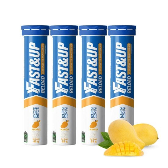 Reload - Electrolyte Tablets for Instant Hydration & Energy - Mango Flavour, Pack of 4