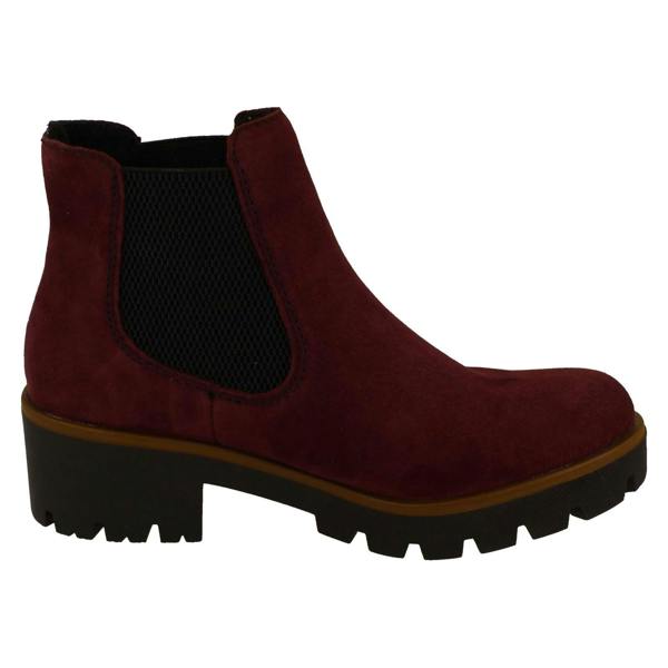 Rieker Ladies Rieker Chunky Gusset Detailed Heeled Ankle Boots 79265