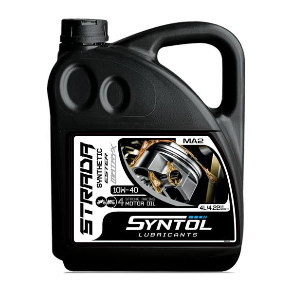 Syntol 10w40 Motorcycle Engine Oil Fully Synthetic 4 Stroke JASO MA / MA2