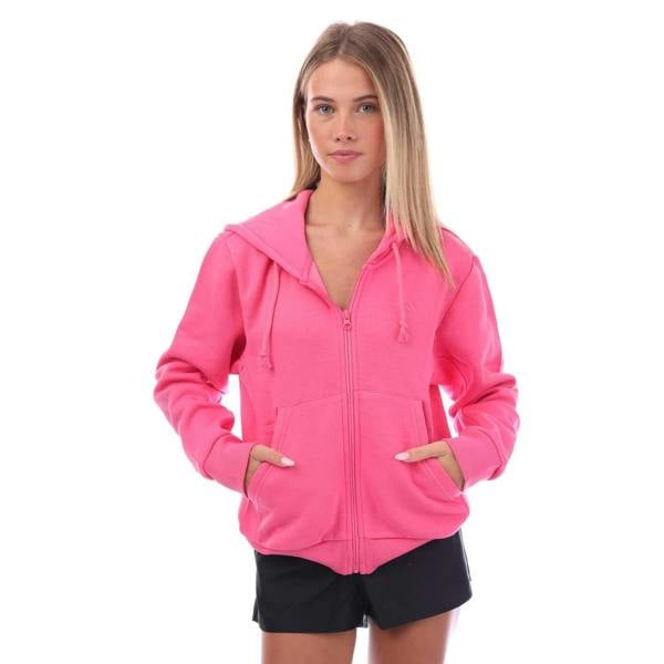 Adidas Womens/Ladies All SZN Full Zip Hoodie - Pink