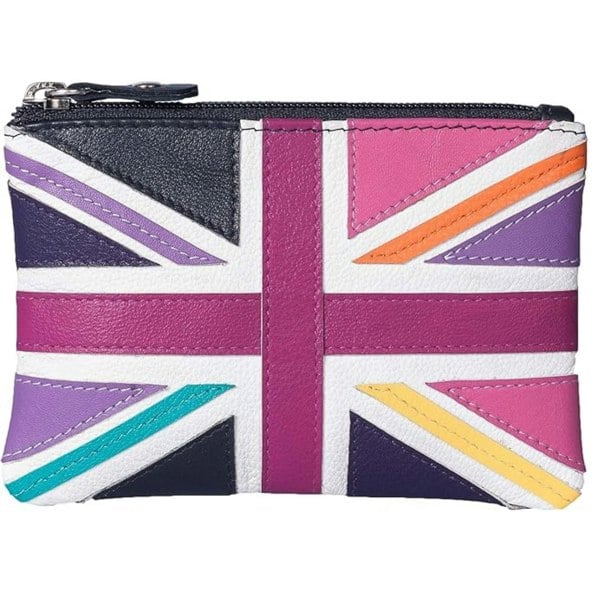 Mala Leather Union Jack RFID Coin Purse