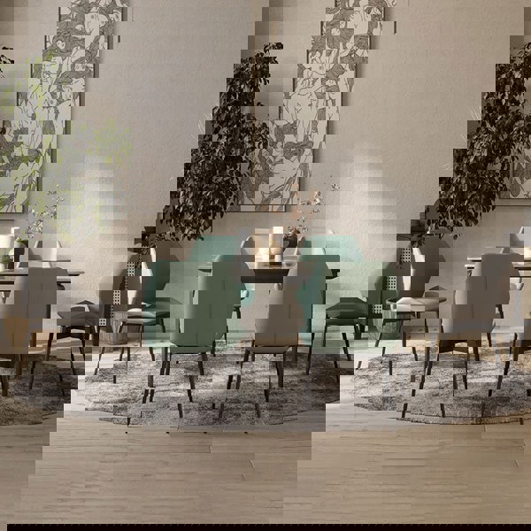 Gareth Dining Table, Marble & Carbon Steel-Rit Concept-Rit Concept