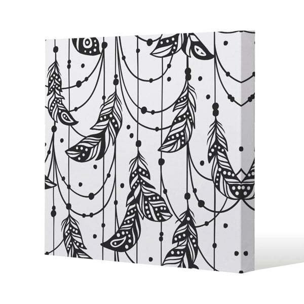 Benjamin Tate Design Hand drawn Bohemian chic style (Canvas Print)