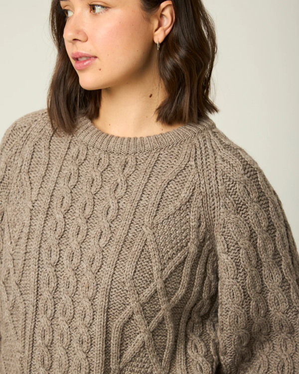 Peregrine Beckett Cable Knit Crew Jumper