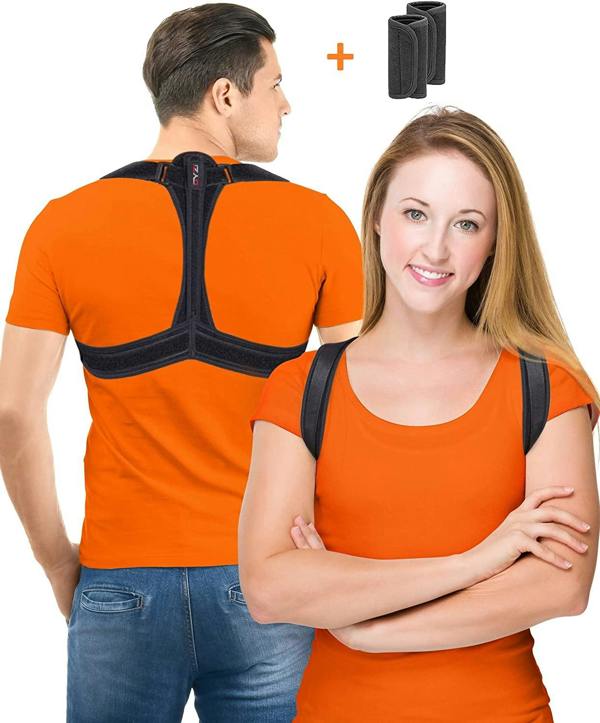 DYZI Posture Corrector for Men and Women -Medium/Large-Chest Size 36" to 46"