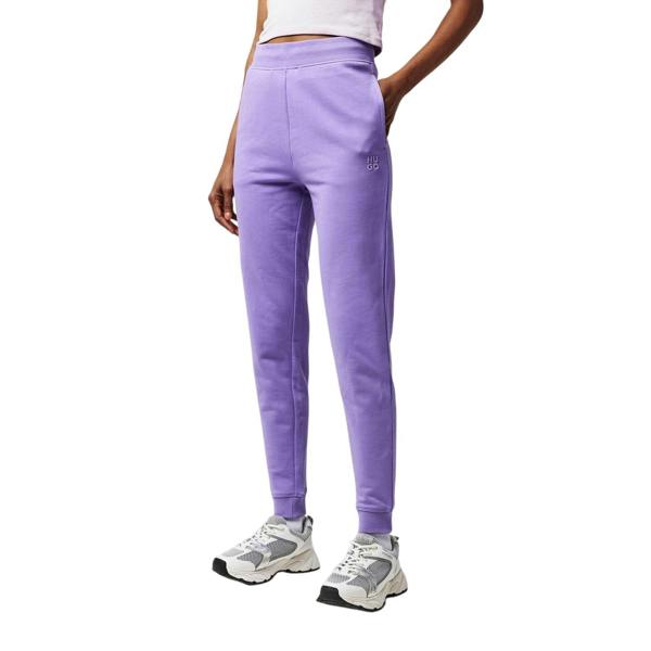Hugo Womens/Ladies Logo Jogging Bottoms - Purple - 