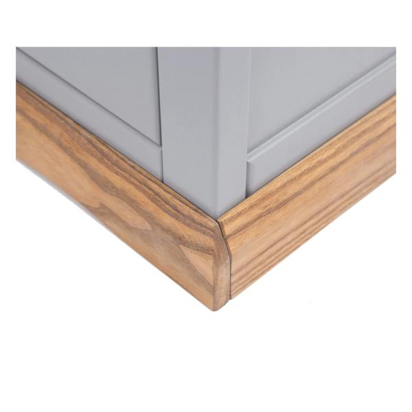 Cabinet Bits Bookcase with plinth 90x90x30cm