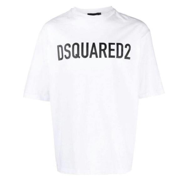 DSquared2 Mens Logo T-Shirt - White - 