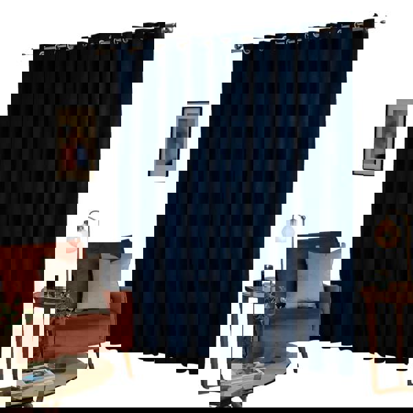 Furn Ultimate Velvet Blackout Curtains - Royal Blue