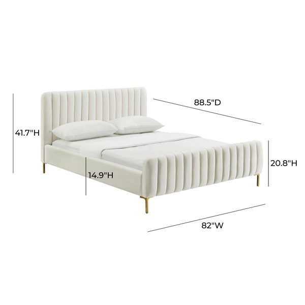 Furniture Edit Angela Cream Bed in Super King Size