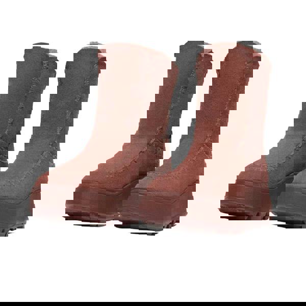 Fit Flop Womens/Ladies F-Mode Shearling Flatform Boots - Brown - 