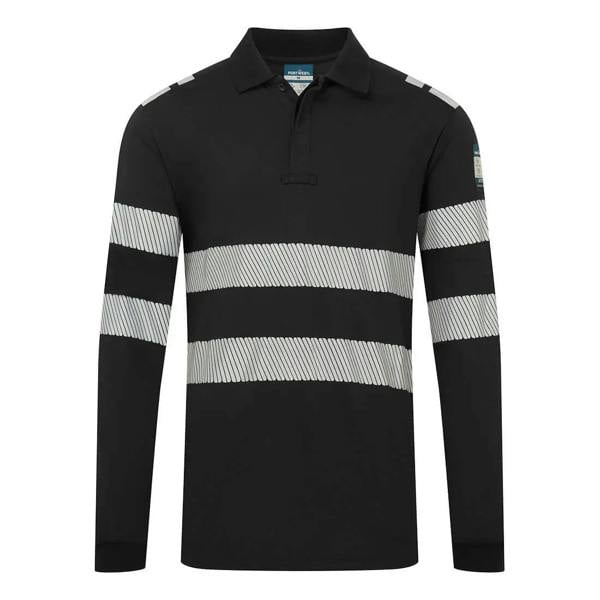 PW3 Modaflame Knit FR Long Sleeve Polo Shirt - Hi-Vis Trousers